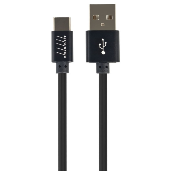 Фото - Кабель синхронизации данных Profit QY-10 Type-C 1m 2,4A Black (000000975)