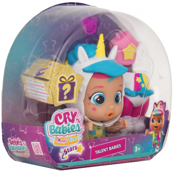 Фото - Мини-пупс Cry Babies CBMT. ЗВЕЗДНЫЕ ТАЛАНТЫ. Игровой набор с мини-куклой Дрими (916142)