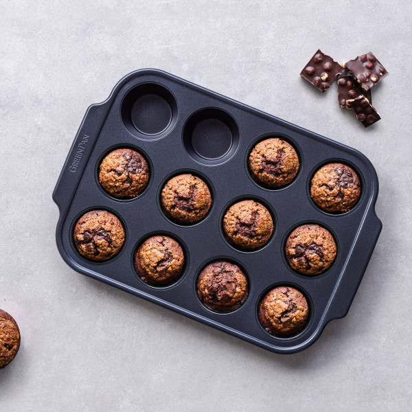 Фото - Форма для приготовления Green Pan для кексов 40х28х4,3 см на 12 шт. (CC007766-001)