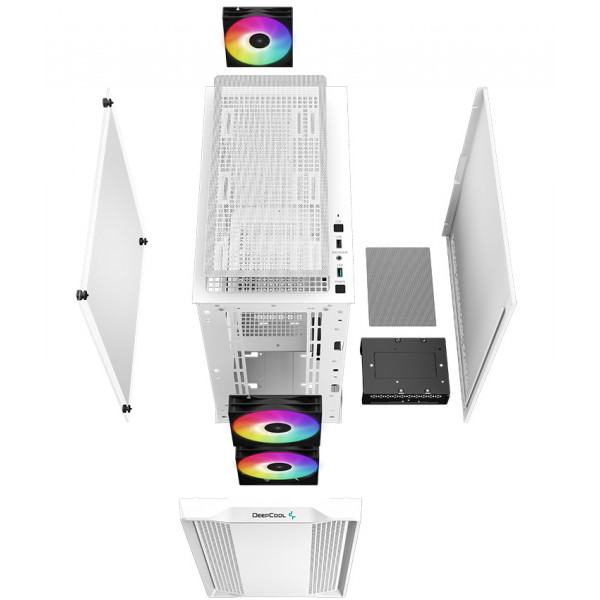 Фото - Корпус Deepcool CC360 WH ARGB (R-CC360-WHAPM3-G-1) без БП