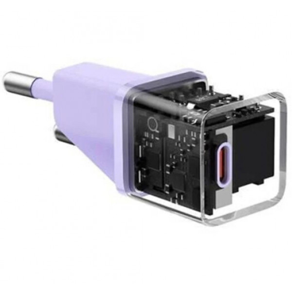 Фото - Сетевое зарядное устройство Baseus GaN5 FC mini 1C 20W Violet (CCGN050105)