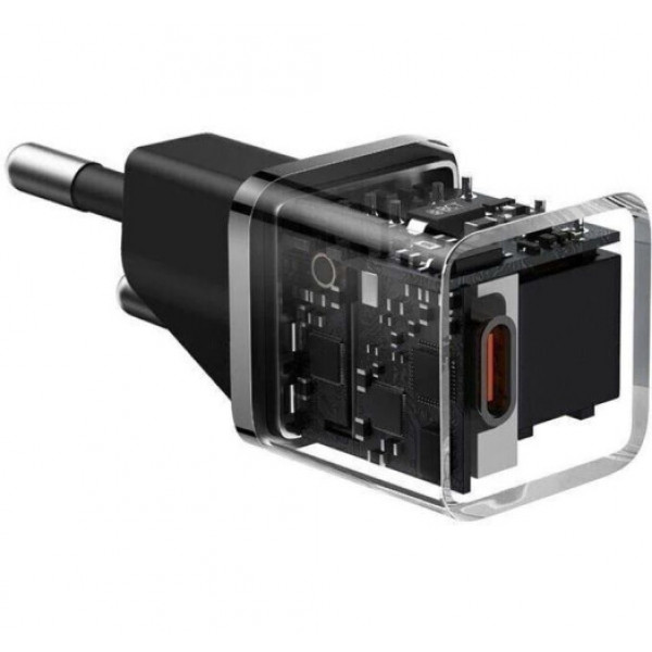 Фото - Сетевое зарядное устройство Baseus GaN5 FC mini 1C 20W Black (CCGN050101)