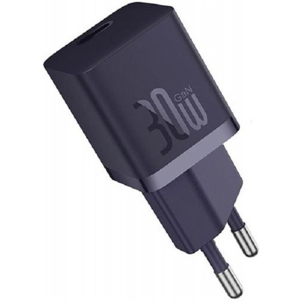 Фото - Сетевое зарядное устройство Baseus GaN5 FC mini 1C 30W Violet (CCGN070705)