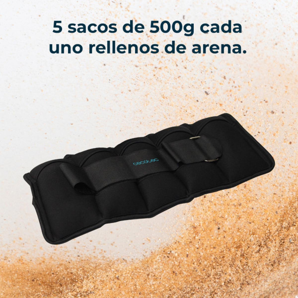 Фото - Утяжелители Cecotec Drumfit AnkleBell 2500 Neo 2 шт. по 2,5 кг (CCTC-07208)