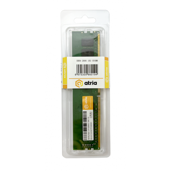 Фото - Память DDR ATRIA 16Gb DDR4 2666MHz (UAT42666CL19K1/16)