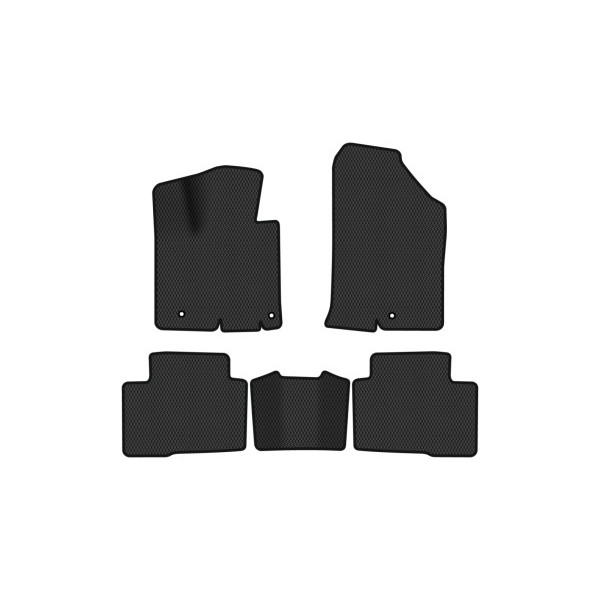 Фото - Коврики ворсовые в салон авто EVAtech Standard для Hyundai Tucson (NX4) Hybrid (Long base) 2021 4 поколение SUV USA черный кант HY44196CE5KH3VEB
