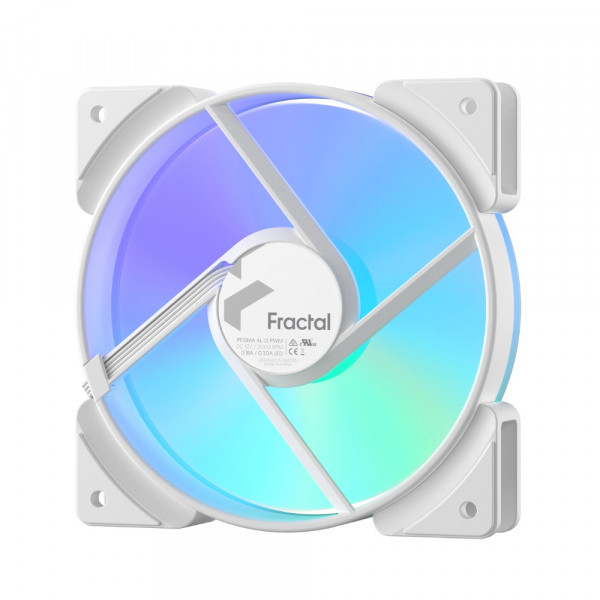 Фото - Корпусный вентилятор Fractal design 120 мм Prisma AL-12 ARGB PWM (FD-FAN-PRI-AL12-PWM-WT)