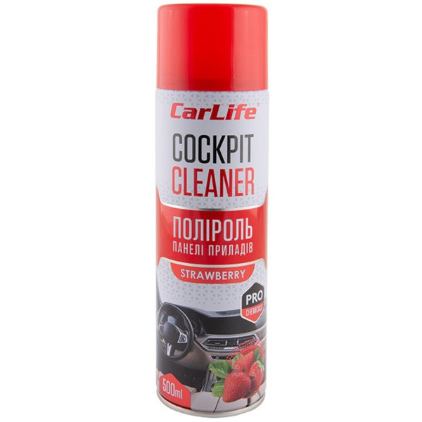 Фото - Полироль для авто CarLife Клубника Cockpit Cleaner 500 ml (CF505)