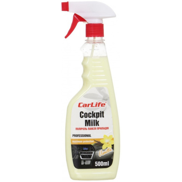 Фото - Полироль для авто CarLife Ваниль Cockpit Milk 500 ml (CF535)