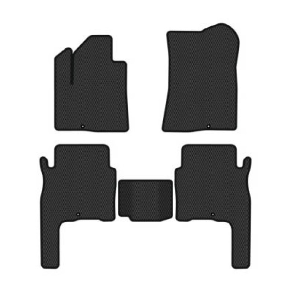 Фото - Коврики ворсовые в салон авто EVAtech Standard для Hyundai Santa FE (CM) 5 seats 2006-2010 2 поколение SUV Korea черный кант HY33308CLK5KD4VEB