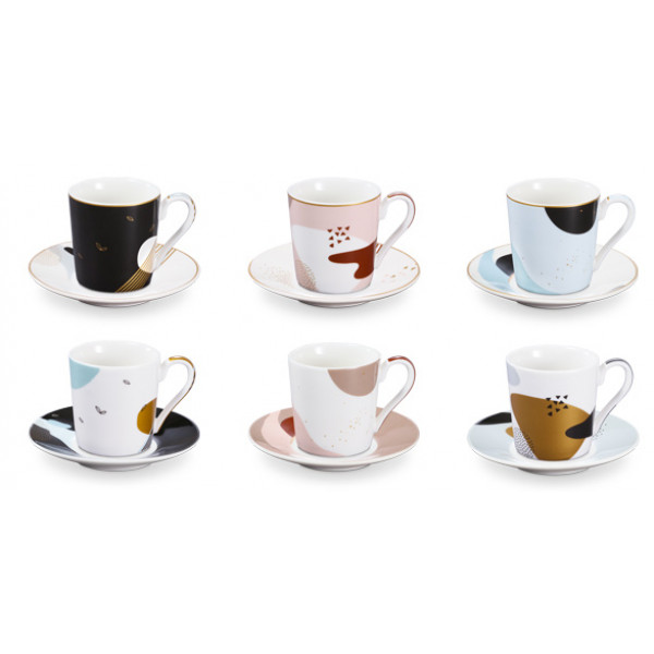 Фото - Набор чашек tescoma 387716 myCOFFEE с блюдцем 6 шт. Moon