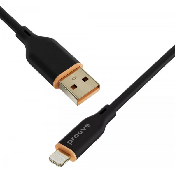 Фото - Кабель синхронизации данных Proove Jelly Silicone Lightning 2.4A (1m) Black (491980001)