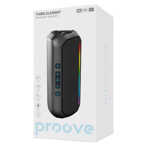 Фото - Портативная акустика Proove Third Element 30W Black (PSTE30000001)