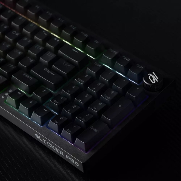 Фото - Клавиатура беспроводная игровая Proove Gaming Slicker Pro  (Ukraine Layout) Black/Purple (WKSLP0022416)