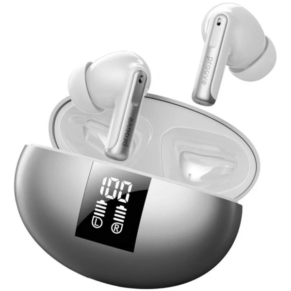 Фото - Наушники вкладыши беспроводные TWS Proove Thunder Buds SE TWS with ANC (APP) Gray (TWTBSE01AP03)