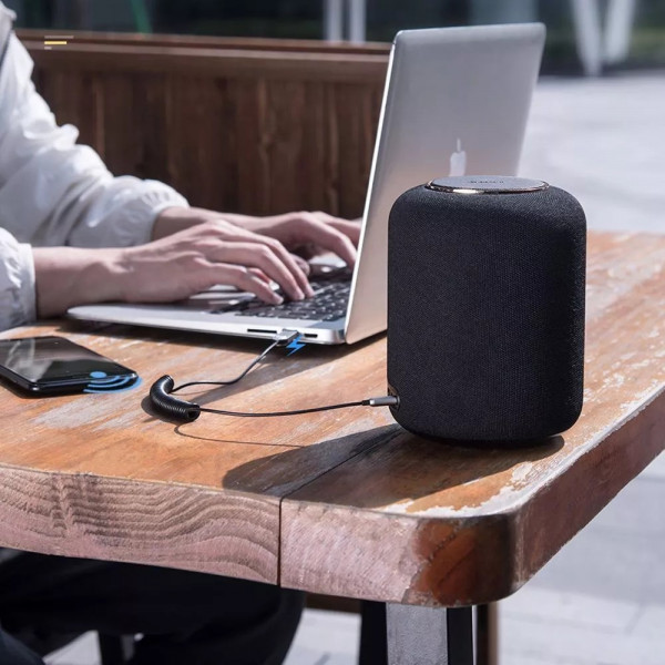 Фото - FM модулятор Baseus Bluetooth Audio Adapter AUX/USB with mic Black (CABA01-01)