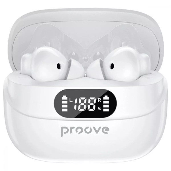 Фото - Наушники вкладыши беспроводные TWS Proove Digital Pro TWS with ANC (APP) White (TWAP54002202)
