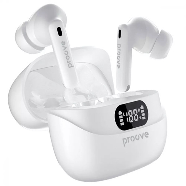 Фото - Наушники вкладыши беспроводные TWS Proove Digital Pro TWS with ANC (APP) White (TWAP54002202)