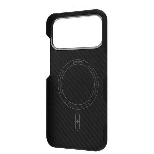 Фото - Чехол для смартфона Proove Carbon Slim with Magnetic Ring iPhone 17 Pro Black (PCCSIP17P002)