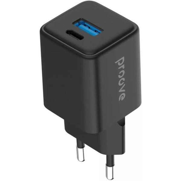 Фото - Сетевое зарядное устройство Proove Pocket GaN 30W (Type-C + USB) black (WCPG30110001)