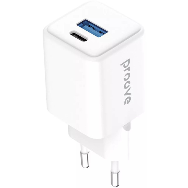 Фото - Сетевое зарядное устройство Proove Pocket GaN 30W (Type-C + USB) white (WCPG30110002)