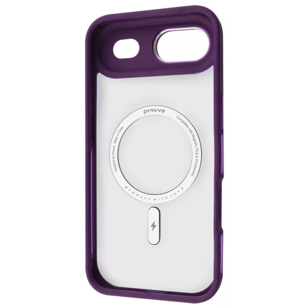 Фото - Чехол для смартфона Proove Clear Essence Case with Magnetic Ring iPhone 17 Air Deep Purple (PCCEIP17AR04)