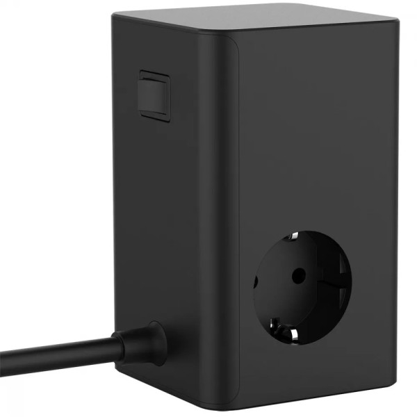 Фото - Сетевое зарядное устройство Proove Power Cube 65W (3xAC + 2xType-C + 1xUSB) 1.5m black (PSPC36801201)