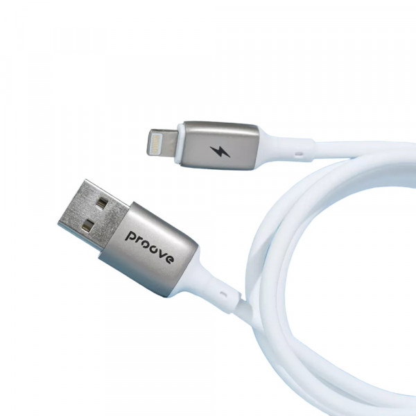 Фото - Кабель синхронизации данных Proove Flex Metal Type-C to Lightning 27W 1m White (CCFM27002102)