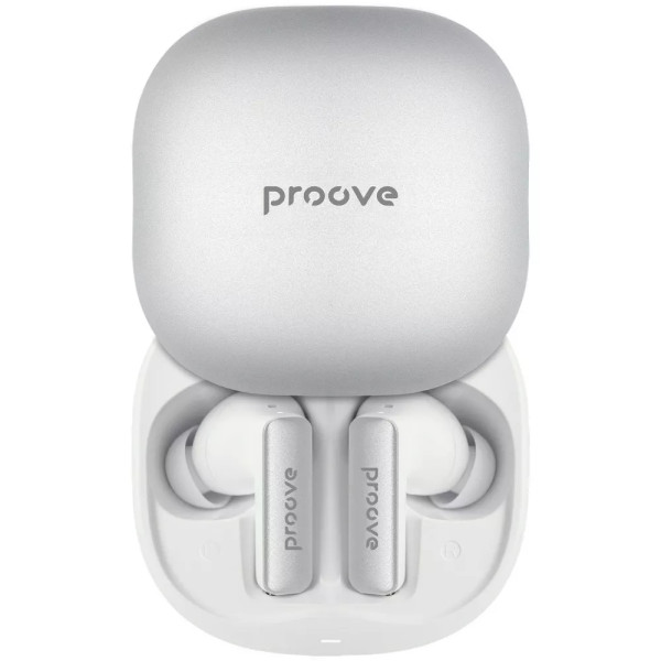 Фото - Наушники вкладыши беспроводные TWS Proove NoLimit TWS with Hybrid ANC (APP) White/Silver (TWNL0001AP26)