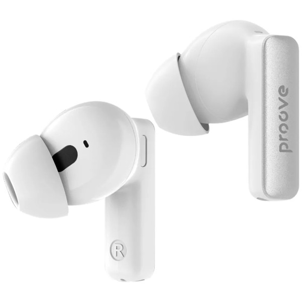 Фото - Наушники вкладыши беспроводные TWS Proove NoLimit TWS with Hybrid ANC (APP) White/Silver (TWNL0001AP26)