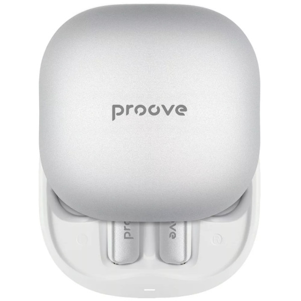 Фото - Наушники вкладыши беспроводные TWS Proove NoLimit TWS with Hybrid ANC (APP) White/Silver (TWNL0001AP26)