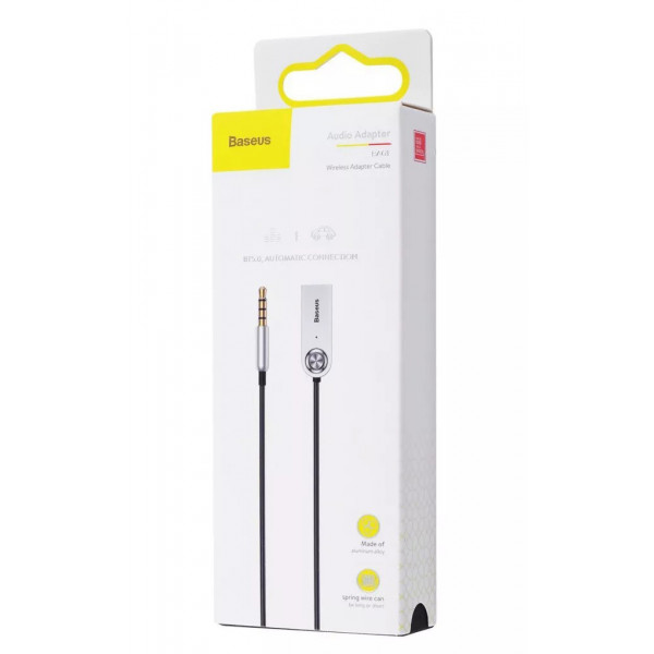 Фото - FM модулятор Baseus Bluetooth Audio Adapter AUX/USB with mic Black (CABA01-01)