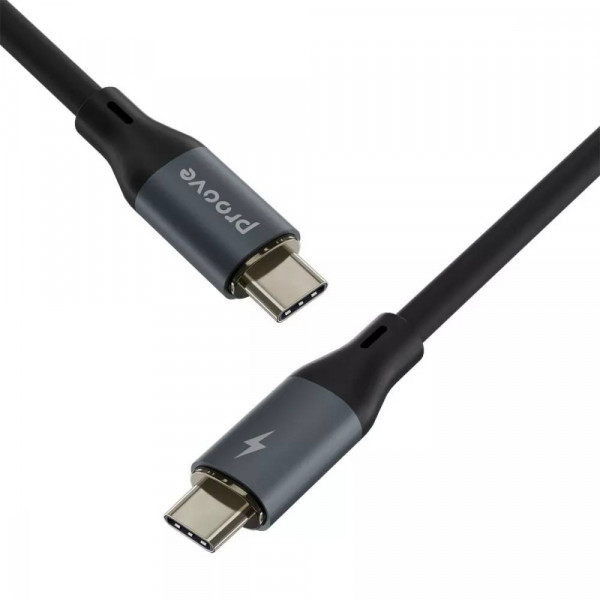 Фото - Кабель синхронизации данных Proove PowerFull Type-C to Type-C 100W (1m) black (CCPF11002201)