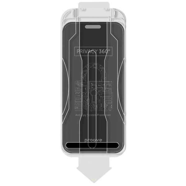 Фото - Защитное стекло для смартфона Proove Privacy 360 Installation Box iPhone 17 Pro black (PG360I17P001)