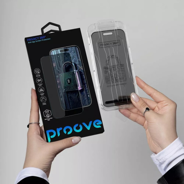 Фото - Защитное стекло для смартфона Proove Privacy 360 Installation Box iPhone 17 Pro black (PG360I17P001)