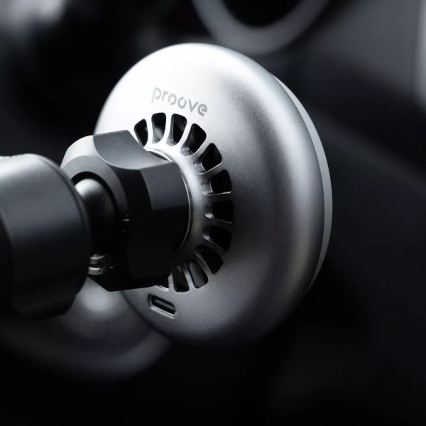 Фото - Автодержатель с беспроводной зарядкой Proove IceCore QI2 15W Gray (WHIC15002003)