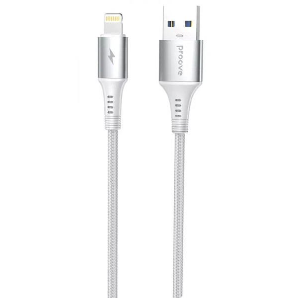 Фото - Кабель синхронизации данных Proove WireX USB to Lightning 2.4A (1m) white (CCWX12001202) Фото - Кабель синхронизации данных Proove WireX USB to Lightning 2.4A (1m) white (CCWX12001202)