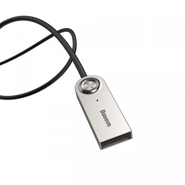 Фото - FM модулятор Baseus Bluetooth Audio Adapter AUX/USB with mic Black (CABA01-01)