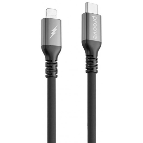 Фото - Кабель синхронизации данных Proove ReGen Silicone Type-C to Lightning 1m Black(CCRS60002101)