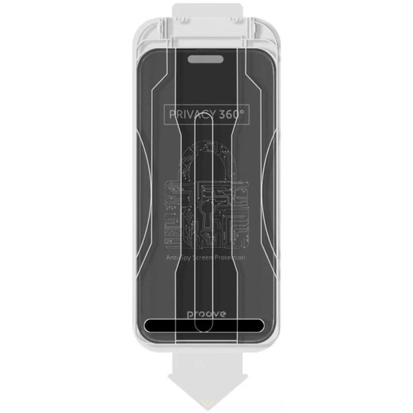 Фото - Защитное стекло для смартфона Proove Privacy 360 Installation Box iPhone 16 Pro Max black (PG360I16PM01)