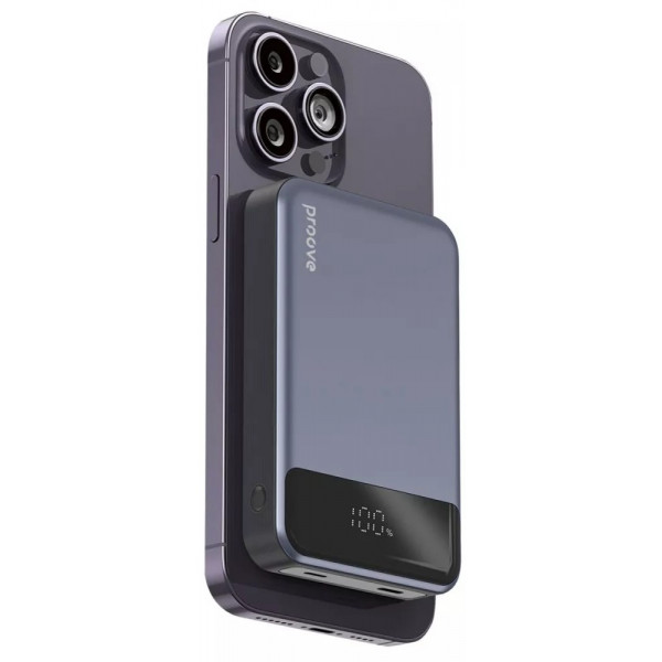 Фото - Батарея мобильная Proove Hoodman Magnetic 20W 10000mAh gray (2001001739768)