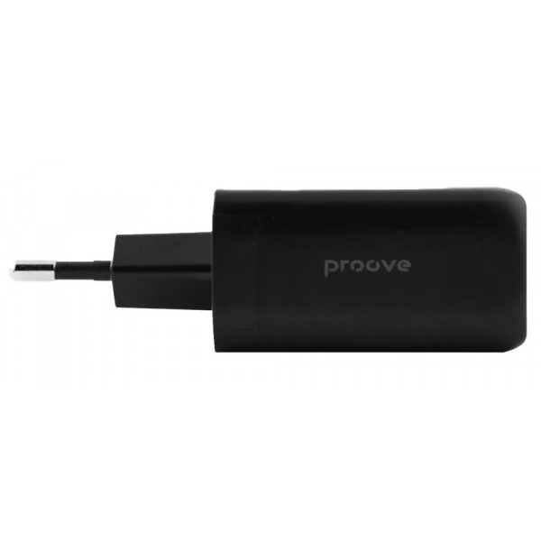Фото - Сетевое зарядное устройство Proove Silicone Power 45W (Type-C + USB) Black