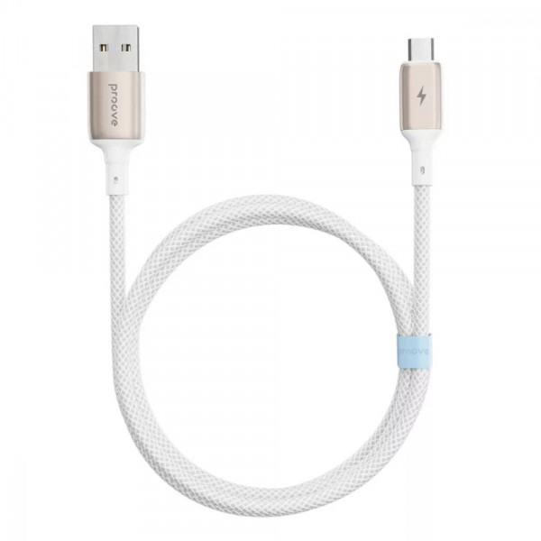 Фото - Кабель синхронизации данных Proove Dense Metal Micro USB 2.4A 1m White (CCDM20001302)