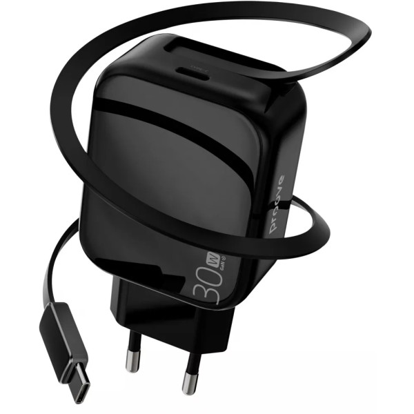Фото - Сетевое зарядное устройство Proove Fixtape GaN Type-C 30W black (WCFP30010201)