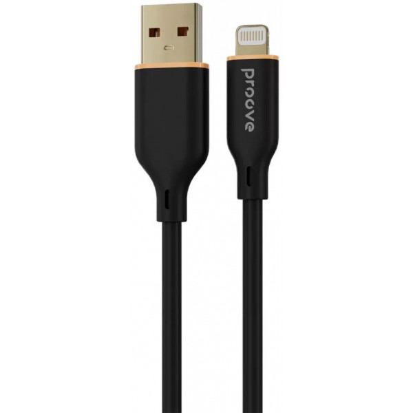 Фото - Кабель синхронизации данных Proove Jelly Silicone Lightning 2.4A (1m) Black (491980001)