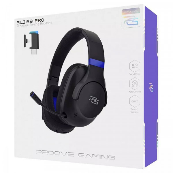 Фото - Гарнитура беспроводная игровая Proove Gaming Bliss Pro Black (GHBLP0010001)