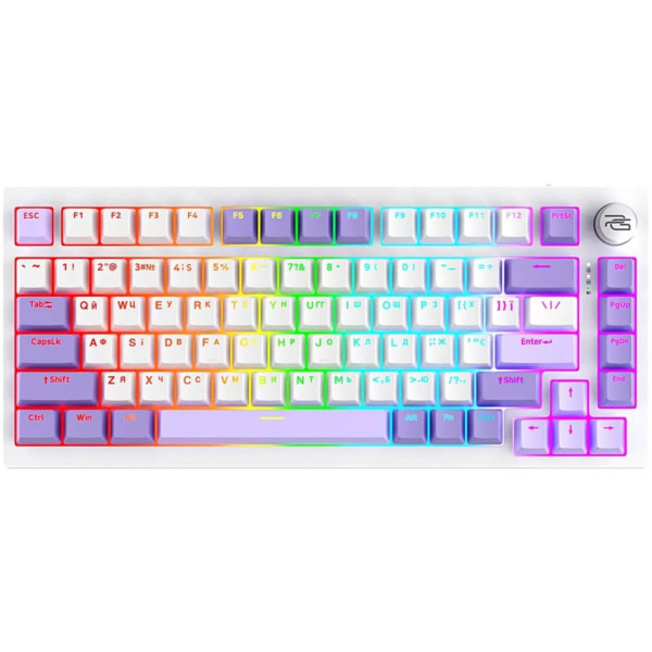 Фото - Клавиатура беспроводная игровая Proove Gaming Coupe (Ukraine Layout) white/purple (WKCP00022404)