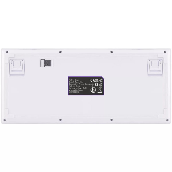 Фото - Клавиатура беспроводная игровая Proove Gaming Coupe (Ukraine Layout) white/purple (WKCP00022404)