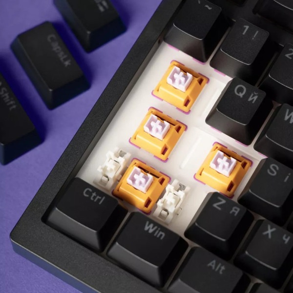 Фото - Клавиатура беспроводная игровая Proove Gaming Coupe (Ukraine Layout) Black/Purple (WKCP00022416)