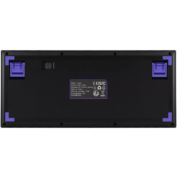 Фото - Клавиатура беспроводная игровая Proove Gaming Coupe (Ukraine Layout) Black/Purple (WKCP00022416)